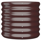 Vidaxl plantenbak 40x40x36 cm gegalvaniseerd staal bruin