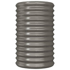 VidaXL Plantenbak 40x40x68 cm gepoedercoat staal grijs