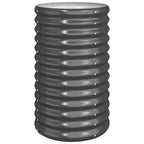 VidaXL Plantenbak 40x40x68 cm gepoedercoat staal antracietkleurig