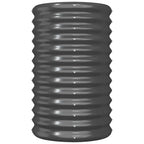 VidaXL Plantenbak 40x40x68 cm gepoedercoat staal antracietkleurig