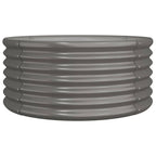 Vidaxl plantenbak 80x80x36 cm gegalvaniseerd staal grijs