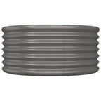 Vidaxl plantenbak 80x80x36 cm gegalvaniseerd staal grijs