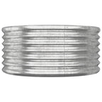 Vidaxl plantenbak 80x80x36 cm gegalvaniseerd staal zilverkleurig
