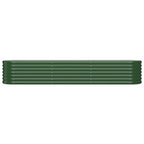 Vidaxl plantenbak 224x40x36 cm gegalvaniseerd staal groen