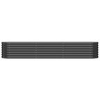Vidaxl plantenbak 224x40x36 cm gegalvaniseerd staal antracietkleurig