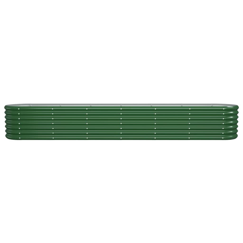 Vidaxl plantenbak 260x40x36 cm gegalvaniseerd staal groen
