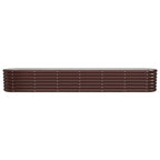 Vidaxl plantenbak 260x40x36 cm gegalvaniseerd staal bruin