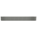 Vidaxl plantenbak 332x40x36 cm gegalvaniseerd staal grijs