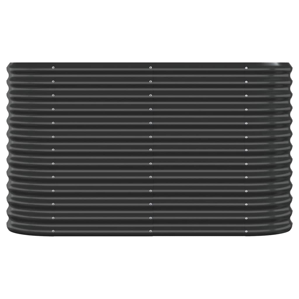 Vidaxl plantenbak 114x40x68 cm gegalvaniseerd staal antracietkleurig