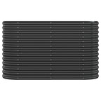 Vidaxl plantenbak 114x40x68 cm gegalvaniseerd staal antracietkleurig