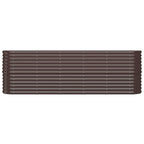 Vidaxl plantenbak 224x40x68 cm gegalvaniseerd staal bruin