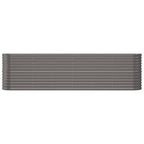 Vidaxl plantenbak 260x40x68 cm gegalvaniseerd staal grijs
