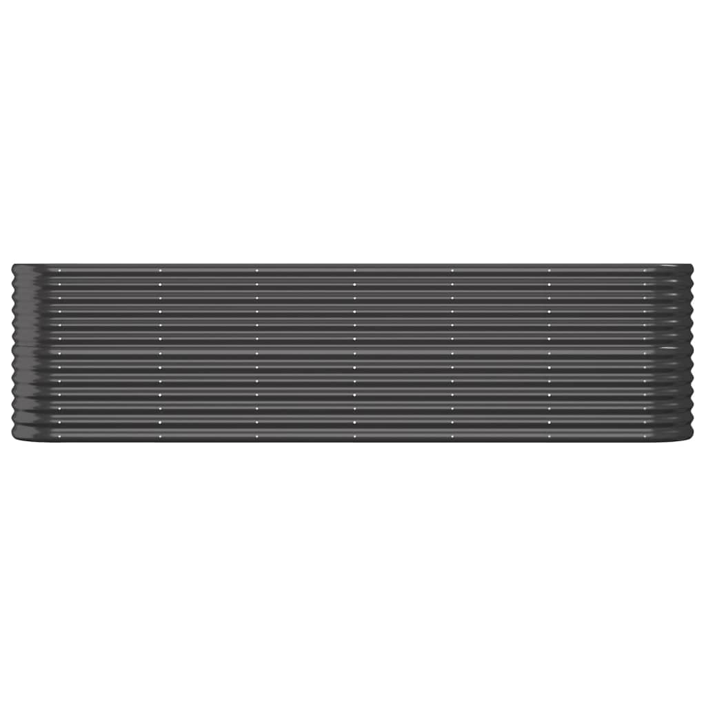 Vidaxl plantenbak 260x40x68 cm gegalvaniseerd staal antracietkleurig