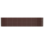 Vidaxl plantenbak 332x40x68 cm gegalvaniseerd staal bruin