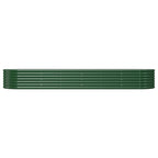 Vidaxl plantenbak 296x80x36 cm gegalvaniseerd staal groen
