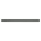 Vidaxl plantenbak 440x80x36 cm gegalvaniseerd staal grijs