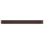 Vidaxl plantenbak 440x80x36 cm gegalvaniseerd staal bruin