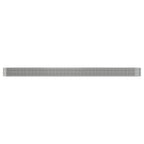 Vidaxl plantenbak 440x80x36 cm gegalvaniseerd staal zilverkleurig