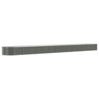 Vidaxl plantenbak 620x80x36 cm gegalvaniseerd staal grijs