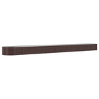 Vidaxl plantenbak 620x80x36 cm gegalvaniseerd staal bruin