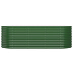 Vidaxl plantenbak 224x80x68 cm gegalvaniseerd staal groen