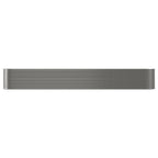 VidaXL Plantenbak 512x80x68 cm gepoedercoat staal grijs