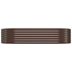 Vidaxl plantenbak 175x100x36 cm gegalvaniseerd staal bruin