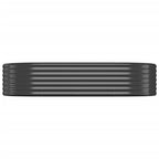 Vidaxl plantenbak 175x100x36 cm gegalvaniseerd staal antracietkleurig