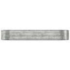 VidaXL Plantenbak 249x100x36 cm gepoedercoat staal zilverkleurig