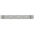 Vidaxl plantenbak 322x100x36 cm gegalvaniseerd staal zilverkleurig