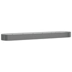 Vidaxl plantenbak 507x100x36 cm gegalvaniseerd staal grijs