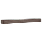 Vidaxl plantenbak 507x100x36 cm gegalvaniseerd staal bruin