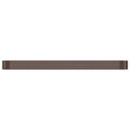 Vidaxl plantenbak 507x100x36 cm gegalvaniseerd staal bruin