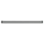 VidaXL Plantenbak 544x100x36 cm gepoedercoat staal grijs