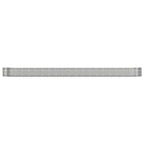 Vidaxl plantenbak 544x100x36 cm gegalvaniseerd staal zilverkleurig