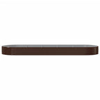 VidaXL Plantenbak 450x140x36 cm gepoedercoat staal bruin
