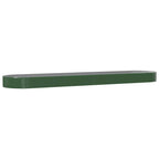Vidaxl plantenbak 600x140x36 cm gepoedercoat staal groen