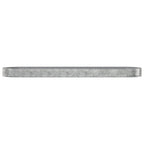 Vidaxl plantenbak 600x140x36 cm gepoedercoat staal zilverkleurig