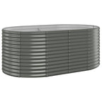 Vidaxl plantenbak 175x100x68 cm gegalvaniseerd staal grijs