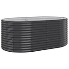 Vidaxl plantenbak 175x100x68 cm gegalvaniseerd staal antracietkleurig
