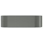 Vidaxl plantenbak 249x100x68 cm gegalvaniseerd staal grijs