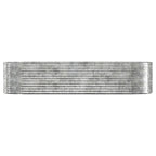 Vidaxl plantenbak 322x100x68 cm gegalvaniseerd staal zilverkleurig