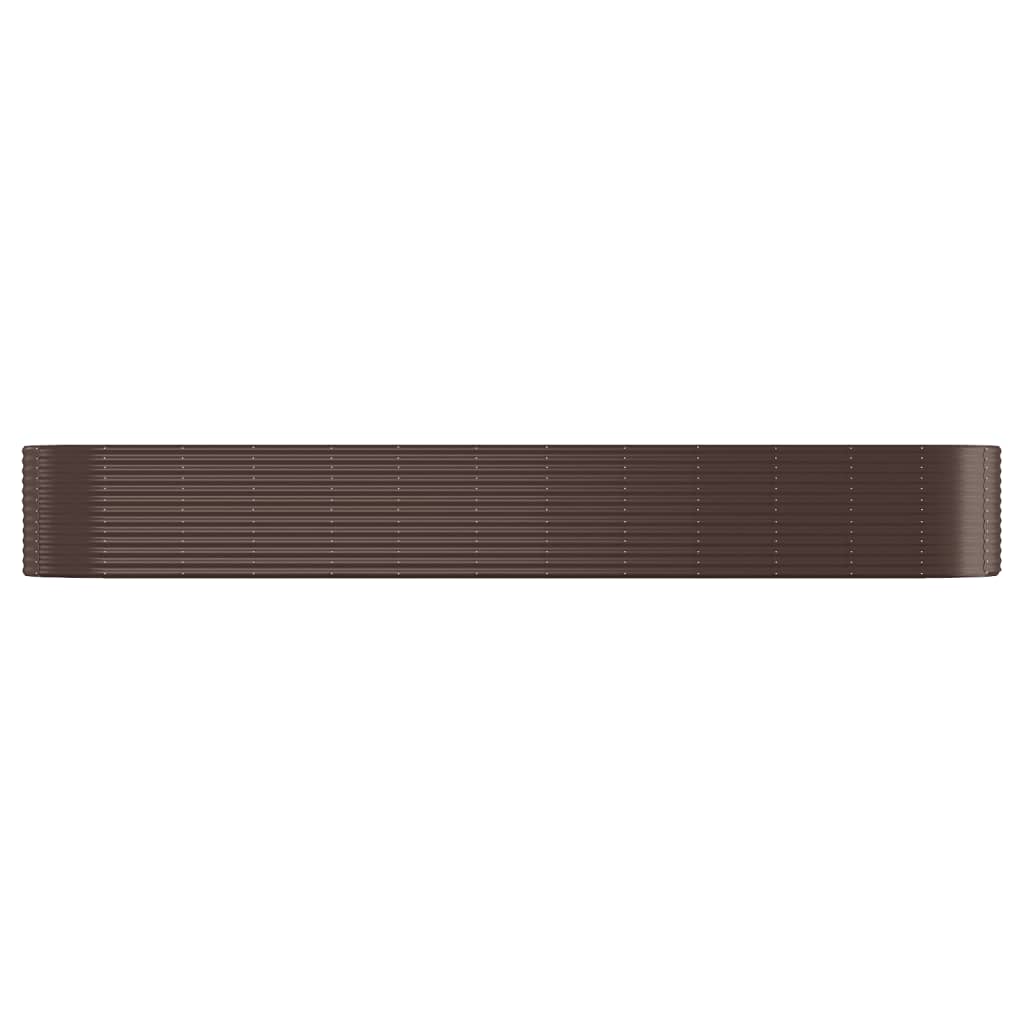 VidaXL Plantenbak 507x100x68 cm gepoedercoat staal bruin