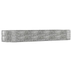 Vidaxl plantenbak 447x140x68 cm gegalvaniseerd staal zilverkleurig