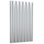 VidaXL Dakpanelen 12 st 60x36 cm gepoedercoat staal zilverkleurig