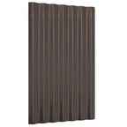 VidaXL Dakpanelen 36 st 60x36 cm gepoedercoat staal bruin