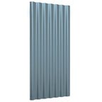 Vidaxl dakpanelen 36 st 80x36 cm gegalvaniseerd staal grijs