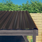 VidaXL Dakpanelen 36 st 80x36 cm gepoedercoat staal bruin