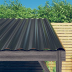 Vidaxl dakpanelen 36 st 80x36 cm gepoedercoat staal antracietkleurig