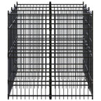 VidaXL Hondenkennel 5,53 m² staal